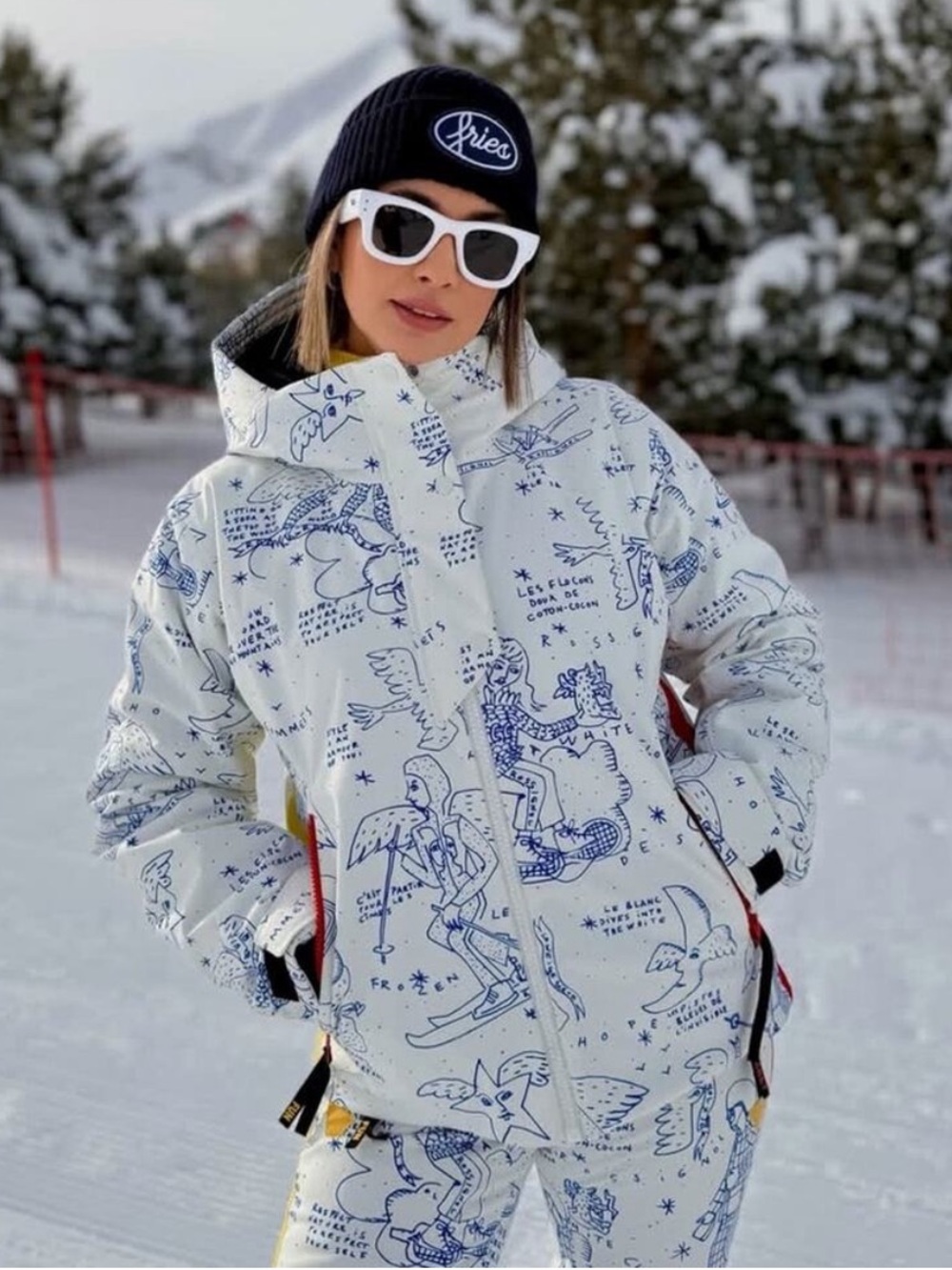Rossignol JCC Sublim Ski Jacket Snow Angel Artic Print